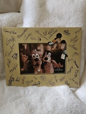 Disney Yellow Autograph Photo Frame with Character Accent